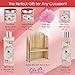 Spa Gift Basket with Lovely Pomegranate Fragrance, Best Christmas, Birthday, Wedding, Anniversary Gift for Women, Friends & Girls, Bath Set Includes Shower Gel, Bubble Bath, Bath Bombs and More