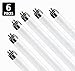 Circle (6 Pack F17T8/865 17W 24 Inch T8 Fluorescent Tube Light Bulb, 6500K Daylight White, Medium Bi-Pin (G13) Base, 17 Watt T8 Light Bulbs