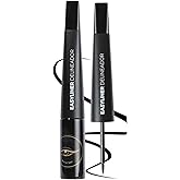 MAEPEOR Ultra-Fine Liquid Eyeliner Black High-Pigmented Matte Eyeliner Pen Stay All Day Makeup with Fine Brush Tip (M01 Black)