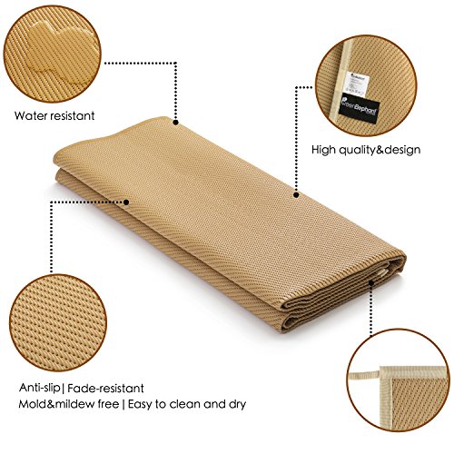 Green Elephant Recycled Plastic Outdoor Rug Reversible Plastic Straw