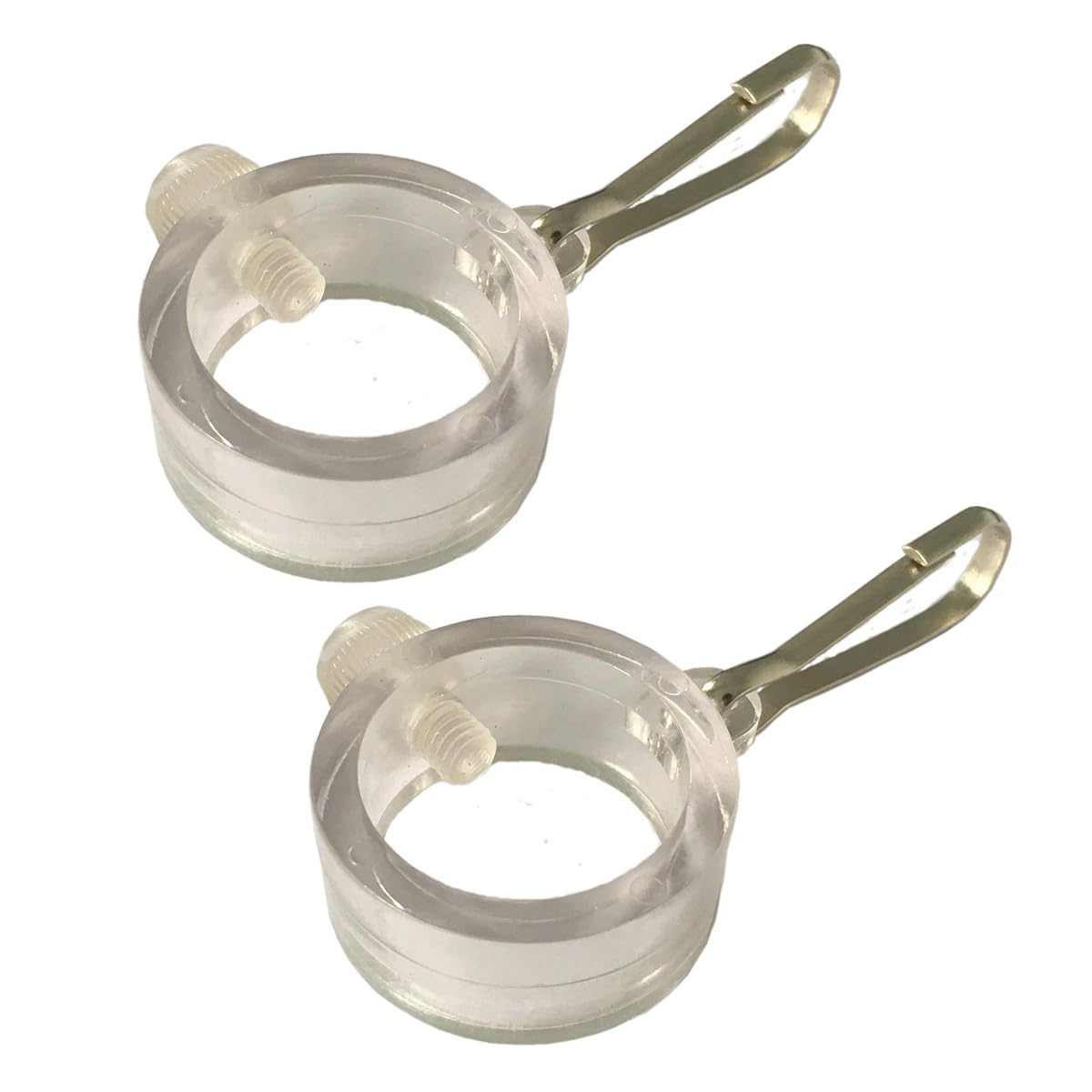 1 Pair Flag Pole Mounting Rings,Adjustable Flagpole Ring Clip for 3/4in-1in Pole,Flagpole Grommet Clip Attachment