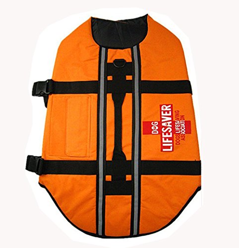 PETLESO Dog Life Jacket Regular - Fit Reflective Puppy Life Jacket - Large