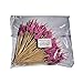 Pink Heart Appetizer or Sandwich Picks/Swizzle Sticks - 4 3/4