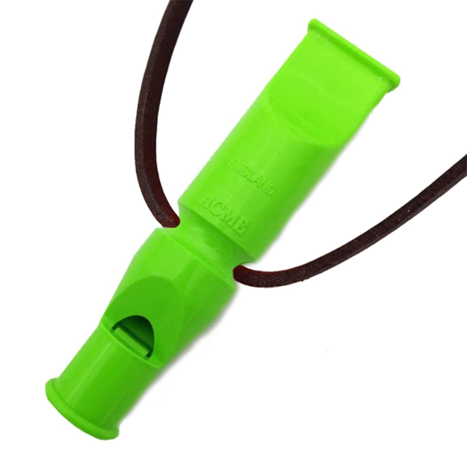 ACME Double Tone Dog Whistle No. 640/641 - Professional Double Whistle with 2 Beeps & Free Leather Strap - Standardised Frequency (No. 640/ dg Green)