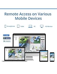 SANNCE - Sistema DVR de vigilancia de seguridad de 8 canales HDMI CCTV 1080P Lite con 8 cámaras de seguridad de alta resolución 1500TVL 720p resistentes a la intemperie y disco duro de 1 TB incluido, alarma de   electrónico, acceso al teléfono