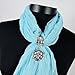 Flower Slide Pendant Scarf Jewelry