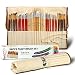 Artify 38 Pcs Paint Brushes Art Set for Acrylic Oil Watercolor Gouache| a Kit of Hog Pony and Nylon Hairs |Including Two Large Size Nylon Brushes and a Carrying Pouch primary