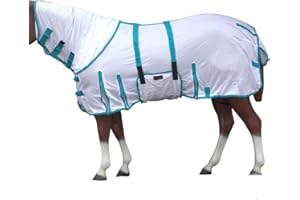 HILASON 72 Inches Horse Ultra Violet Rays Protect Mesh Bug Mosquito Horse Fly Sheet Summer Spring | Fly Sheet | Fly Sheet for Horses | Bug and Mosquito Protection | Fly Sheet for Horse