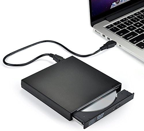 External CD Drives, VesTcp USB 2.0 Slim Protable External CD-RW Drive DVD-RW Burner Writer Player for Mac Windows 2000 / XP / Vista / Win 7/ Win 8 / Win 1 for Laptop Notebook PC Desktop Computer