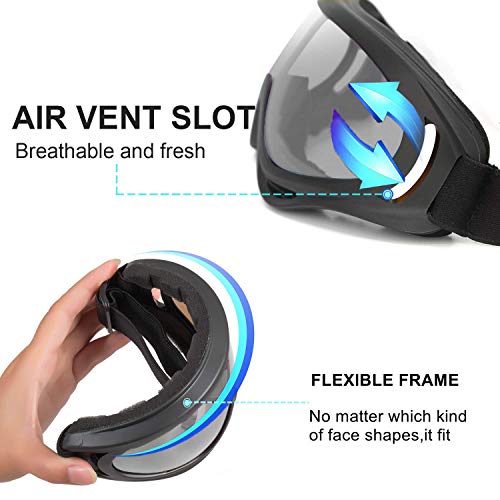 2 LJDJ+Motorcycle+Goggles+Adjustable+Protective