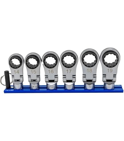 10 PC. 1/4 IN DR. STUBBY HEX METRIC DRIVER SET W/MAGRAIL - Foto 4