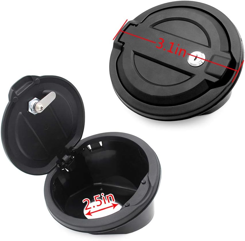 OKLEAD Jeep JL Locking Gas Cap Fuel Tank Cover Door for 20182020 Jeep