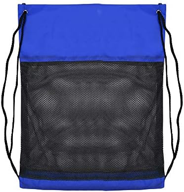 High Capacity Nylon Drawstring Bag,Outsta Sport Travel Outdoor Backpack Bags Messenger Bags Hanging bags Beach Travel Packet (Blue A)
