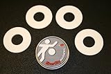 RiverCity Pitching Washers: (4) White 2.5 Inch Washers