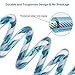 Blisstime Toddler Leash with Key Lock, Upgraded Anti Lost Wrist Link Baby Leash with 360 Degree Rotating Connector and Adjustable Bracelet for Babies Toddlers Child Kids (4.9ft/1.5m, Blue)