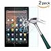 TANTEK [2-Pack] Anti Scratch,Bubble Free,Tempered Glass Screen Protector for All-New Fire HD 10 Tablet(7th 2017 Release)