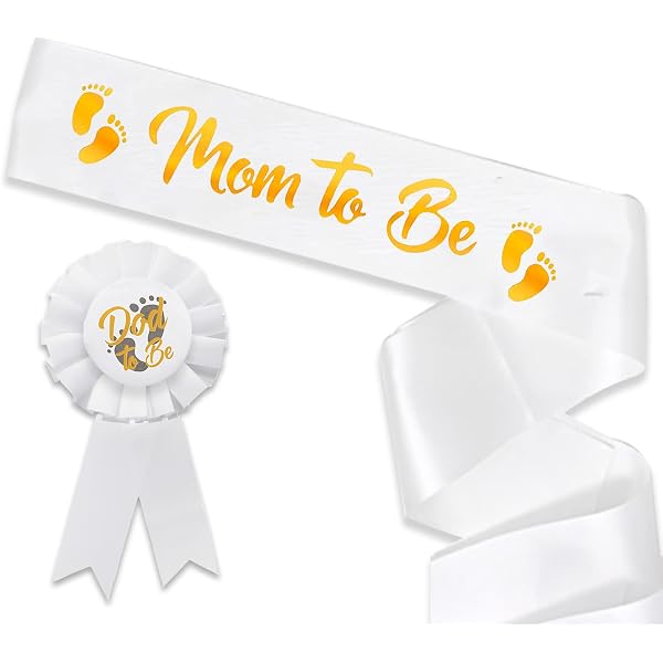 Baby In Bloom Baby Shower Generic Baby Mama And Baby Papa Sash For Baby Shower,Mom To Be Sash And Dad To Be Sash For Gender Reveal, Boy Or Girl,He Or She Baby