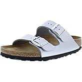 Birkenstock Arizona BS Narrow Unisex Shoes Size 10, Color: Silver-Silver
