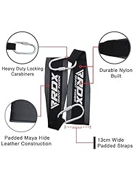 RDX tiras para abdominales, eslingas colgantes para abdominales, tiras para abdominales para levantar, bienestar físico, ejercicios, ajustable.