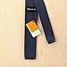 DAO3E01A Midnight Blue Solid Series For Meeting Skinny Knit Neck Tie Woven Microfiber Leadership For Marriage By Dan Smith