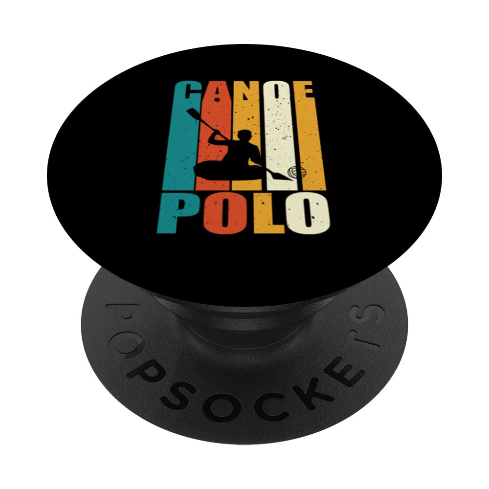 Canoe Polo Player Retro Outfit Love Water Sports PopSockets Swappable PopGrip