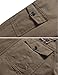 WenVen Men's Fashion Cotton Jackets (Khaki, US Size S)