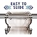 nikkouware Shower Curtain Hooks Rings, with Heavy Duty Rollers, Easy Glide Shower Rings for Bathroom Curtain and Liner, Oil Rubbed Bronze, Set of 12