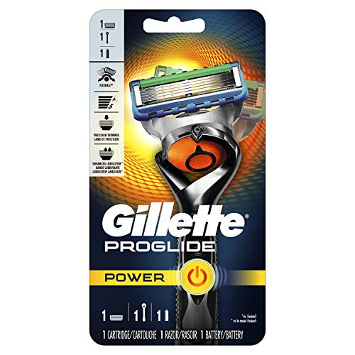 Gillette Fusion5 ProGlide Power Men's Razor Handle + 1 Refill + 1 Battery