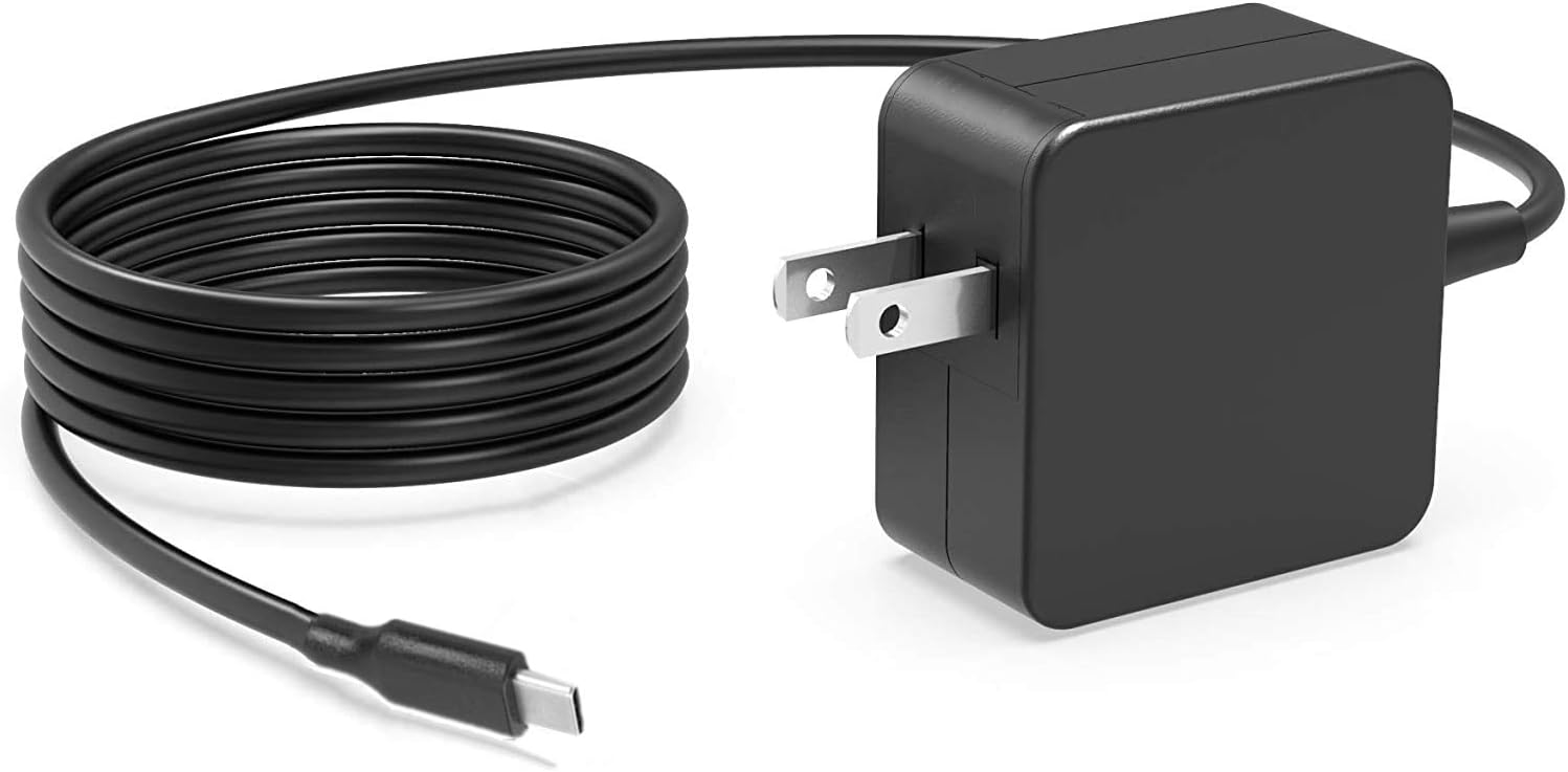 [GaN Tech] 65W 45W USB C Type-C AC Charger for HP Spectre x360 13 13-w063nr Elite X2 1012 G1 Elitebook 840 G5 G6 ProBook 640 650 450 440 G6 Laptop Power Supply Cord