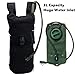 Hydration Pack Bladder with Replaceable BPA Free 3L Water Reservoir Pack 2 Front Storage Bag Adjustable Shoulder Strap for Hiking,Biking,Running,Walking and Climbing Heavy Duty Polyester(Black)