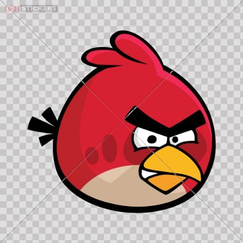 Decals Stickers Angry Bird Car Window,Helmet,Truck,Vinyl Art Decor Size: 5 X 4.9 Inches Vinyl color print