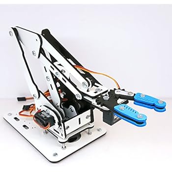 MicroBotLabs ArmUno 2.0 MeArm and Arduino Compatible DIY Robot Arm Kit with MeCon Motion Control Software and Arduino Source Code Via Download Link