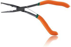 SPEEDWOX Fishing Pliers With Line Cutter, Hook Remover, Crimping Tool, Saltwater Gear, Line Clippers, Pistol Grip Split Ring