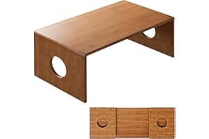 Zansens Foldable Low Coffee Tables,Japanese Folding Floor Table,Bamboo Floor Table Desk,Low Tea Table,Portable Coffee Tables 