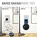 LOVPHONE Outlet Wall Mount Hanger Stand for Amazon Alexa Echo Dot 2nd Generation,Space-Saving for Your Smart Home Speakers Without Messy Wires or Screws - Short Charging Cable Included (Black)
