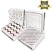 Rose Gold Cocktail Napkins 100 pack - Decorative Rose Gold Napkins In 4 Assorted Rose Gold Foil Designs. 5 x 5 inches folded - Bonus Party Printables Ebook included