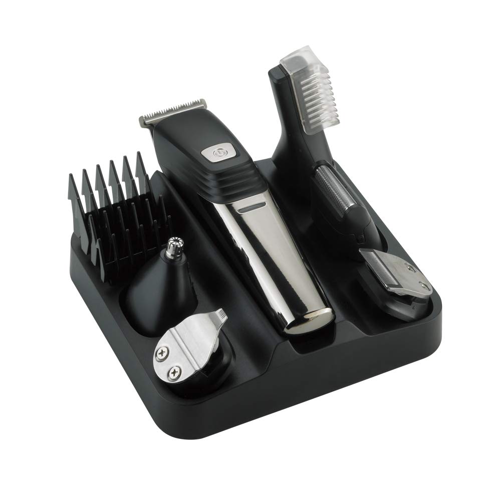 Electric Shaver Men's Electric Beard Scissors Hair Clipper, 6-in-1 Beard and Moustache Trimmer Set LK-800