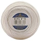 DMC 151 70-ECRU Cordonnet Cotton, Ecru, 361-Yard, Size 70