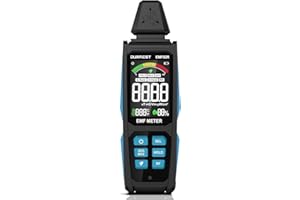 EMF Detector, DURFICST 5 in 1 Rechargeable Digital EMF Radiation Detector, Measuring Ambient Temp and Humidity, Suitable for Cell Phone Towers, Smart Meters, Home EMF Detection and Ghost Hunting