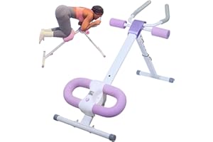 HOTSWEAT Ab Workout Equipment Ab Machine, Core & Ab Trainer Machine at Home Gym, Portable Abdominal Exercise Machine, Ab Roller for Stomach with LCD Monitor
