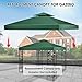 Tangkula 10'x10' Canopy Cover Outdoor Patio Gazebo Replacement Top Cover Wedding Party Event Tent Cover Heavy Duty Durable Waterproof Sun Snow Rain Shelter 1-Tier or 2-Tier 3 Color (2-Tier, DGN)