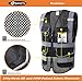 JKSafety 9 Pockets High Visibility Zipper Front Safety Vest With Reflective Strips,HQ Breathable Mesh, Oxford Fabric for pocket materials. Black Meets ANSI/ISEA Standards (Medium, 110-Black)