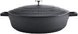 MasterClass Cast Aluminium Casserole Dish 32cm 5L Black Gift Boxed