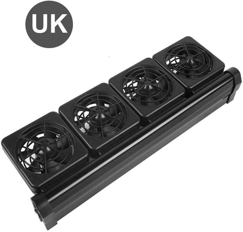 Xiangpian183 Aquarium Cooling Fan - Adjustable Wind Fish Tank Cooling Fan Aquarium Chillers 4 fans