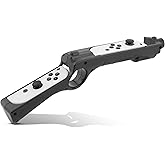 FANPL Game Gun for Nintendo Switch & Switch OLED Joy Con, Controller Grip for Hunting Simulator, for Wolfenstein 2, for Splatoon, for Big Buck Hunter Arcade and Other Switch Shooting Games - Black