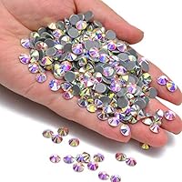 288pcs Hotfix Quality Crystal Rhinestones Flatback Nail Art Pick Color (Crystal AB, 30ss 288pcs)