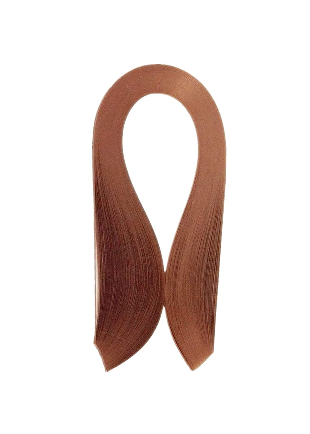 ODETOJOY Quilling Paper Strips 3mm Chestnut Brown Paper 3mm Strips 540mm Length 120Pcs Quilling Strip Sepia Tan