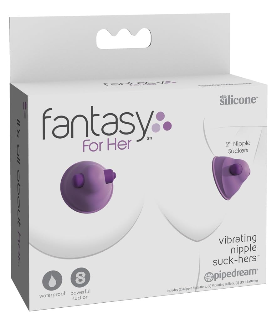 Pipedream Fantasy For Her Vibrating Nipple Suck-Hers Purple One Size