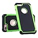 iPhone 7 Plus Case, ShuYo [Football Pattern Series] [Black/Green] Premium Shock Absorption Silicone Bumper Case Cover for Apple iPhone 7 Plus 5.5