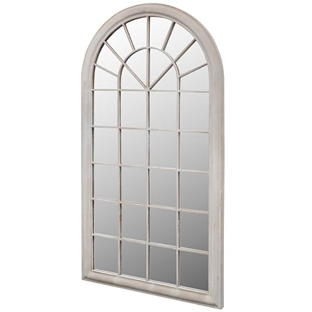 vidaXL Fensterspiegel 116x60cm Wandspiegel Gartenspiegel Dekospiegel Spiegel